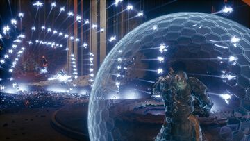 『SAROS』大量に迫る敵の弾幕を回避・パリィ・カウンターでしのげ。ハイスピード弾幕TPSが本日（4/30）発売。『Returnal』開発元が手掛ける精神的続編