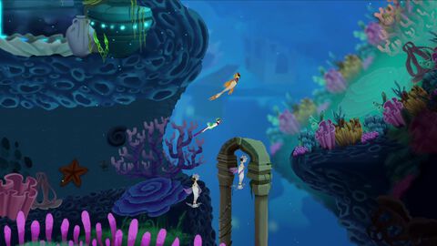 『バハムートとワクワクの木』アラビア神話に影響を受けた海底探索アドベンチャー、PS5＆Xbox版が発売。巨鯨バハムートや海中都市を描く幻想世界へ