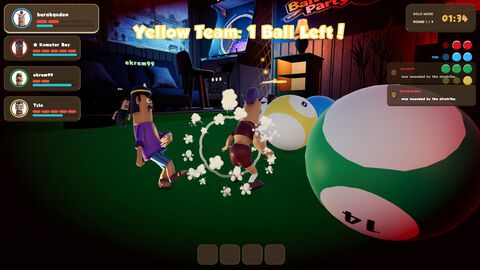 『BAIT BALL PARTY』順番無視の妨害ありビリヤード。最大6人で遊べるわちゃわちゃパーティーゲームのSteamストアページがオープン