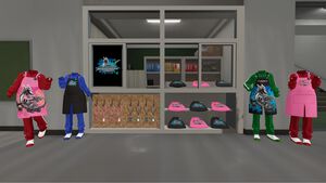 『家庭科のドラゴン』がVRChatに進出。アバターに着せて使えるエプロン&ジャージやナップサックを販売。“あのころ”の学校を模したワールドも展開