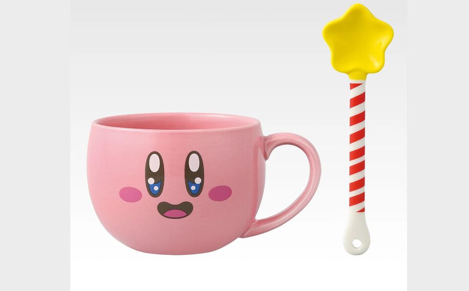 『星のカービィ』一番くじが本日（5/9）発売。カービィ柄マグカップとスターロッド型スプーンのセットがかわいい