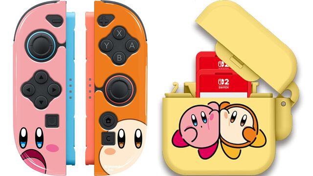 『星のカービィ』カービィ&ワドルディのSwitch2用アクセサリー登場。Joy-Con 2用カバーとゲームカード収納ケースが予約受付中