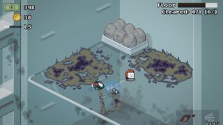 『モルドワッシャー』冷蔵庫やキッチン周りの汚れを一掃する2Dお掃除ゲーム。主人公はなぜか寿司。ビットサミット パンチに試遊出展