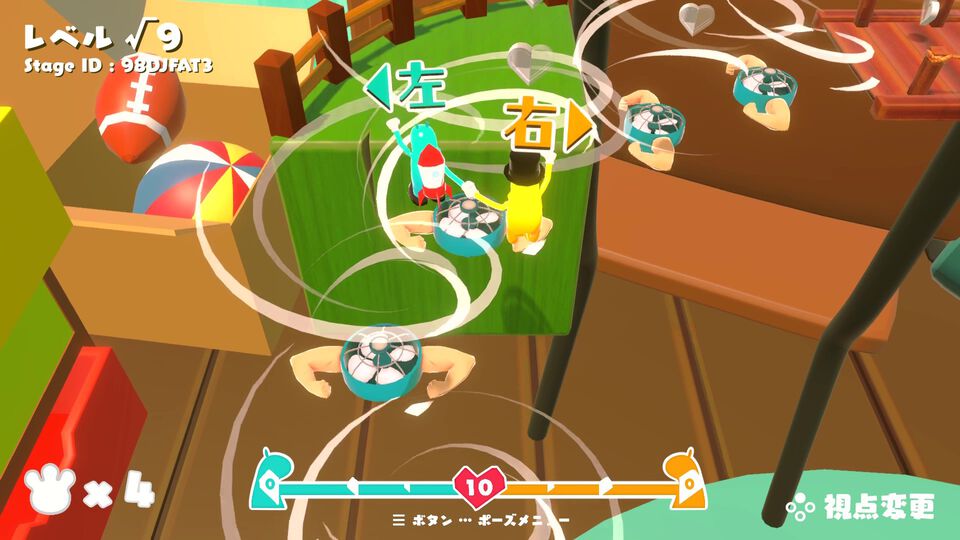 『GooNECT√2』ふたり手を繋いで進む協力アクションが進化。自動生成ステージやひとりで2キャラを操作するモードなどを追加【5月21日発売】