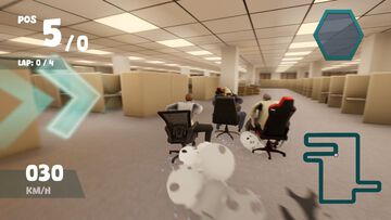 『Need for Seat』イスで会社内や街中を爆走するレースゲームが開発中。誰もが一度はやった(？) イスを使ったおふざけがゲームに