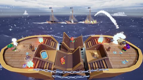 『Aye Aye Captain』Steamストアページが公開。『Overcooked』ライクな4人協力型海賊ゲーム。海賊船の修復から大砲での対戦、隠された財宝巡りでワチャワチャ