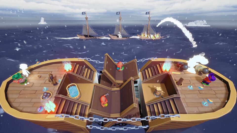 『Aye Aye Captain』Steamストアページが公開。『Overcooked』ライクな4人協力型海賊ゲーム。海賊船の修復から大砲での対戦、隠された財宝巡りでワチャワチャ