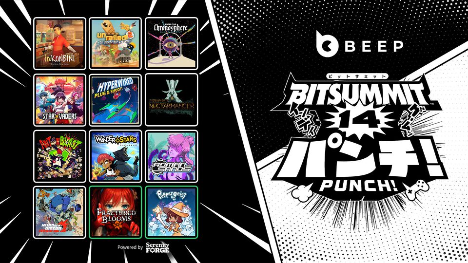 【BitSummit PUNCH!】Beep Japanが海外タイトル12本を出展。線路建設アクション『Unrailed 2』や2Dピクセルアートシューティング『HYPERWIRED』などを試遊可能
