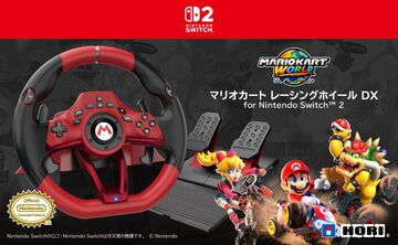 ホリがSwitch2『マリオカート』仕様のステアリング型コントローラー2種を発売。DX版はステアリング直径28センチでデッドゾーン調整機能付き