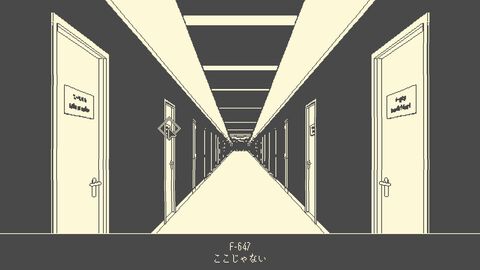 『halfmoon』死後案内所で働く少女たちの2D短編アドベンチャーが発売。白と黒のみのピクセルアートが独特な世界観を生む