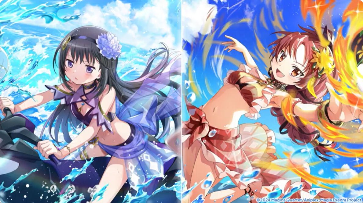 まどドラ』水着ほむらの能力解禁。水着杏子は火属性全体バッファー