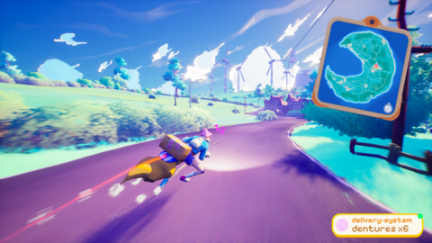ホバリング箒バイクに乗った、ハイテク魔女の宅急便？　オープンワールドアクションADV　『Crescent County』