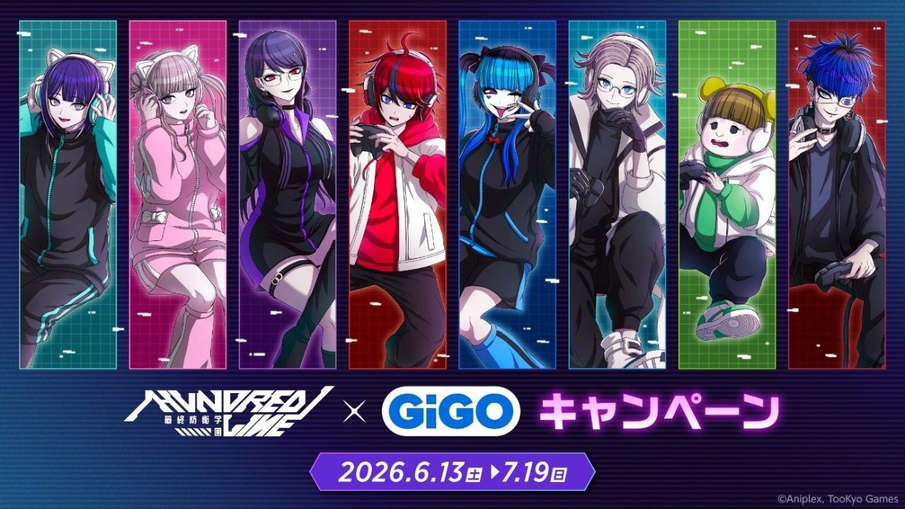 HUNDRED LINE -最終防衛学園-』×GiGOキャンペーン開催！ アクリル