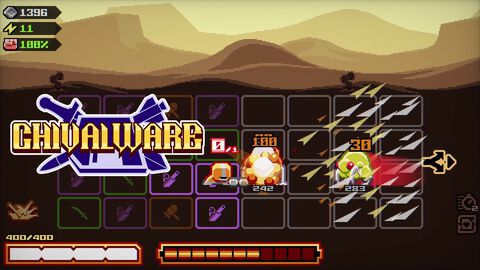 『Chivalware』ロックマンエグゼ風の盤面でマッチ3パズルやりながら戦う、要素ぶち込みまくりのローグライトアクション