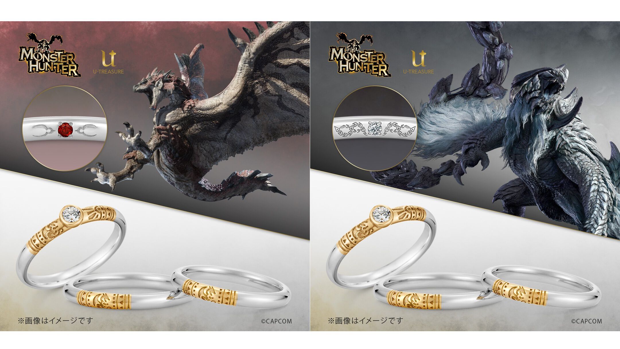 モンハン』リオレウス、ジンオウガ、アルシュベルドなどをイメージした