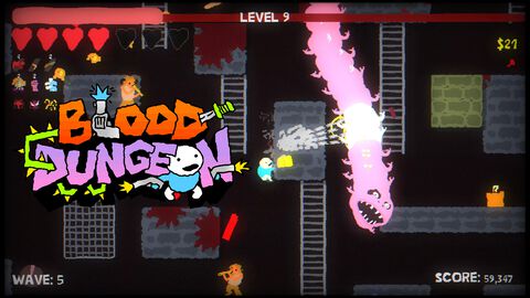 『Blood Dungeon』Nidhoggシリーズの開発の新作は、キレキレのドラムンベースをBGMにゆるデザキャラが暴れるローグライトアクション【Day of The Devs】