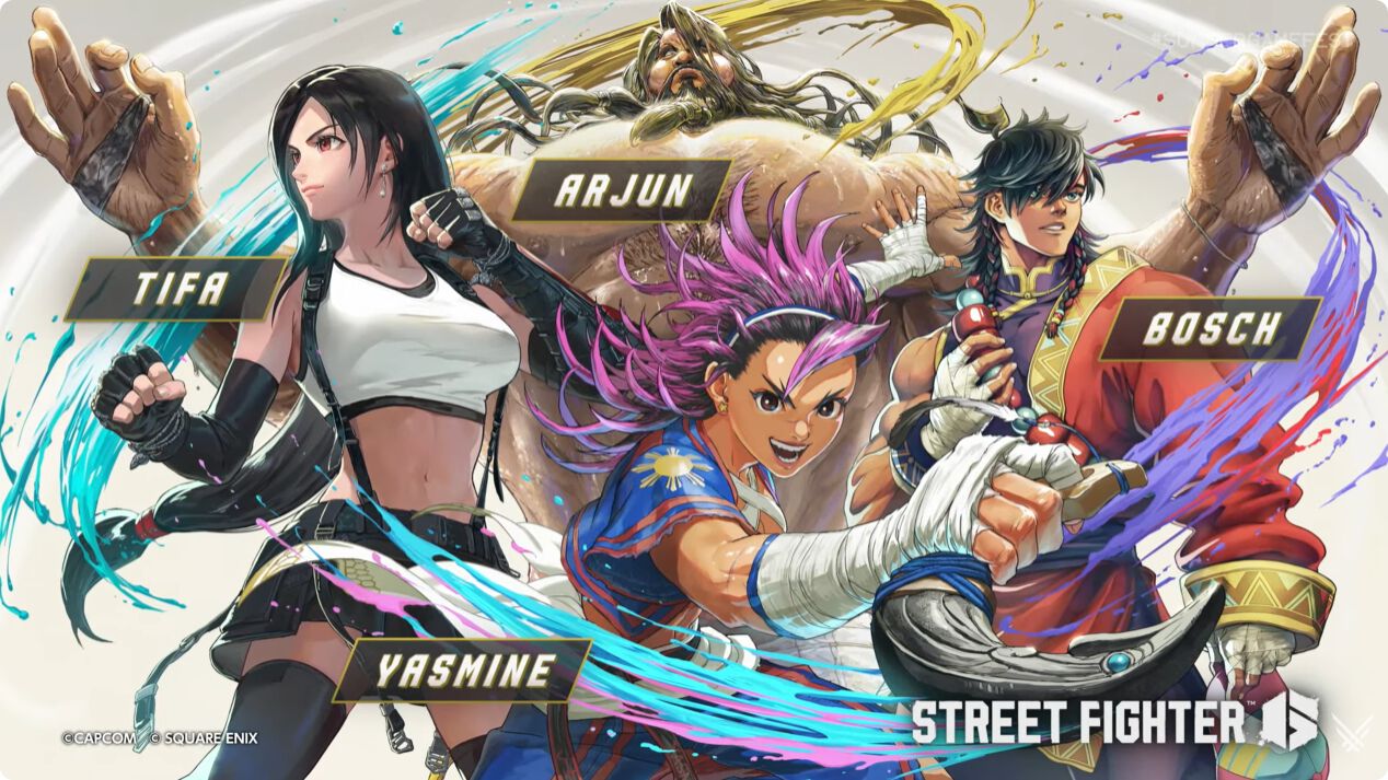 スト6』にFF7Rティファ、ヤスミン、アルジュン、ボシュが参戦！ Year4