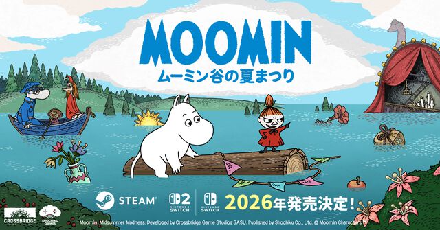 『ムーミン：ムーミン谷の夏まつり』ムーミン谷の大洪水からはじまる物語。同名小説をもとにした新作アドベンチャーゲーム発表