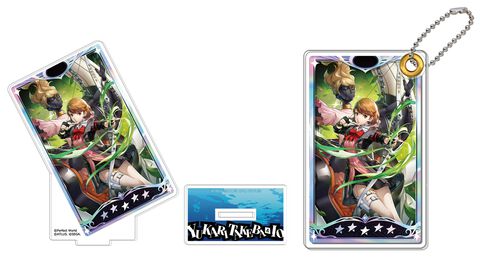 【ペルソナ5X】『ペルソナ3 リロード』岳羽ゆかりの登場を記念した新グッズが登場。ゲーム内イラストを使用したアクスタ、缶バッジ、スライドキーホルダーがラインアップ