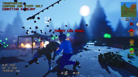 『GONE FERAL』動物マスクの復讐者たちがキャンプ場を恐怖の渦に陥れる。ボクセル協力型ローグライク暗殺ゲーム発表【PC Gaming Show】