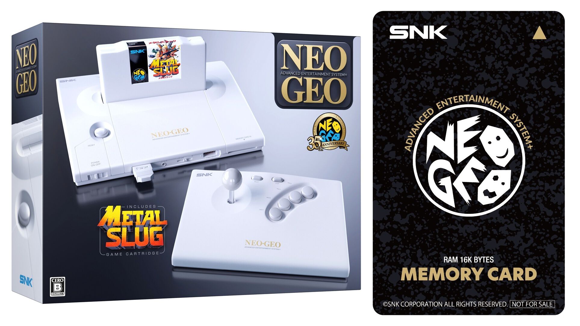NEOGEO AES+の予約受付がスタート。メモリーカードデザインのICカード