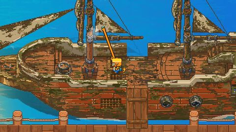 船を掃除するチルな2Dドットシミュレーション『Seaside Wash』Steamページ公開