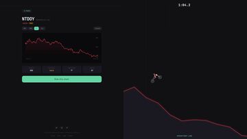 実在企業の株価チャート上をモトクロスバイクで爆走するゲーム『StonkRider』ブラウザで無料公開中