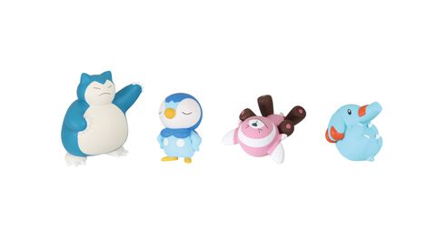 『ポケモン』何の技かわかる？ いろんな技をくりだすカビゴンたちのフィギュアがガチャで登場。まるくなるゴマゾウがかわいい【7月発売】
