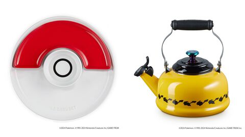 『ポケモン』モンスターボール型プレートやピカチュウのやかんがかわいい。ル・クルーゼとのコラボキッチン用品が7月17日より順次発売