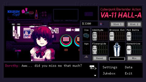 『VA-11 Hall-A』スマホ版が配信決定。東京でのコンサート企画（12月中旬ごろ予定）、アルコール飲料とのコラボ企画なども発表