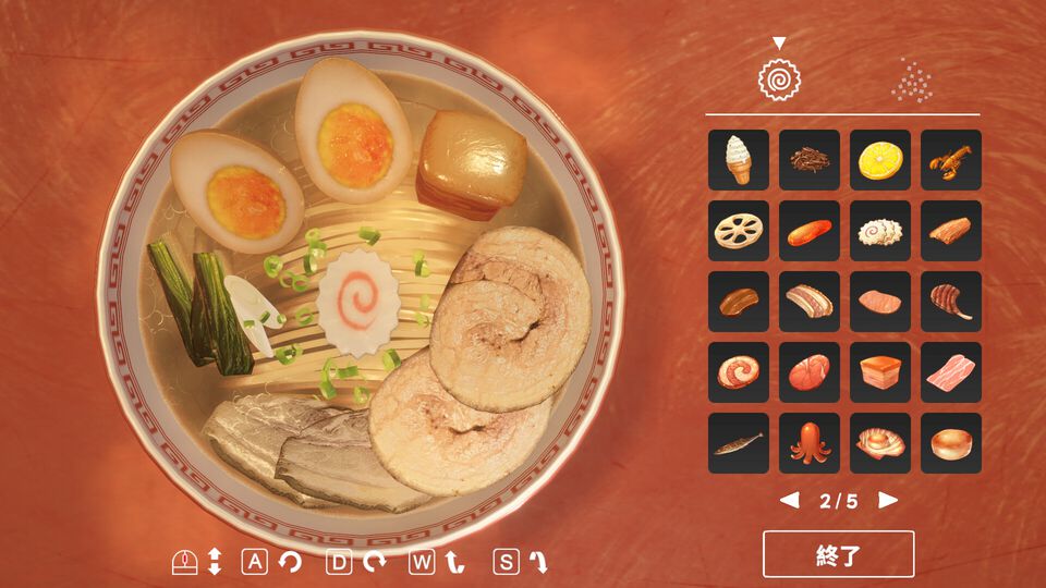 理想のラーメンを追求する『らーめんシミュレーター』トッピングは100種類以上。『焼肉シミュレーター』開発チームの新作はやっぱりうまそう