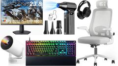 【Amazonタイムセール】家庭用プロジェクターが40%オフで7587円。オフィスチェアは38%オフ、電動エアダスターは43%オフでお買い得