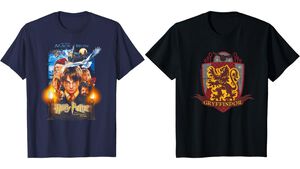 『ハリー・ポッター』デザインTシャツがAmazonにて発売。公開25周年を迎えた『賢者の石』ポスターやグリフィンドールのマークをデザインした半袖Tシャツがラインアップ