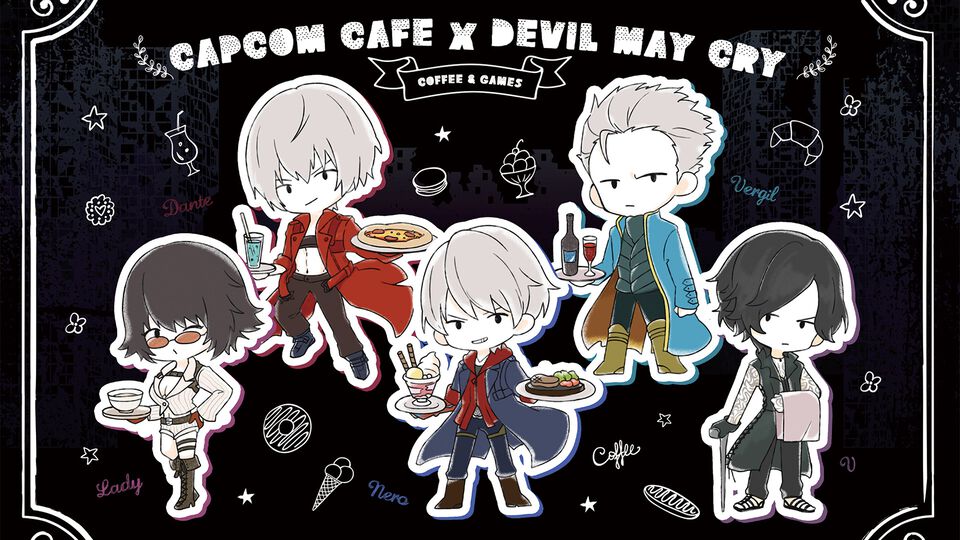『デビル メイ クライ』ダンテやネロ、バージルたちがカプコンカフェに集結。コラボメニュー＆グッズが7月5日より登場