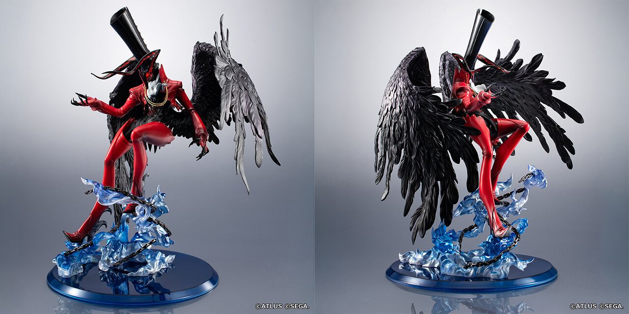 ペルソナ5』アルセーヌの大迫力フィギュアがクリア台座の特別仕様で
