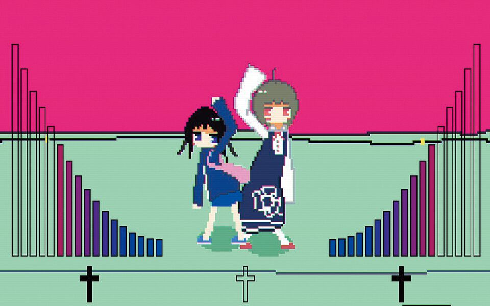 『亜電』ダンス！ ダンス！ ダンス！ ハイテンションだがストーリーはしっかりSFなベルトスクロールアクション【とっておきインディー】
