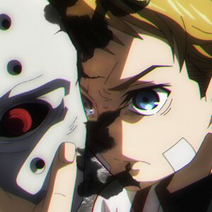 『朱⾊の仮⾯』