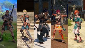 『ファイアーエムブレム 万紫千紅』武器種は剣、槍、斧、弓、籠手の5種類。兵種によって扱える武器が異なる仕様に