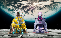 『Apex Legends』×『サイパン エッジランナーズ』!!　コラボ予告らしき画像が投稿。スパローがデイビッド、アクセルがルーシーに？
