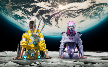 『Apex Legends』×『サイパン エッジランナーズ』!!　コラボ予告らしき画像が投稿。スパローがデイビッド、アクセルがルーシーに？