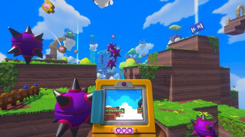 『スクリーンバウンド』携帯ゲーム機に映る2D世界と一人称視点の3D世界を同時に攻略するアクションパズルが9月11日発売。体験版も公開中