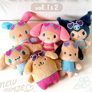 サンリオ日焼けプライズが7月より登場！キティやシナモンが平成レトロなギャルかわぬいぐるみに