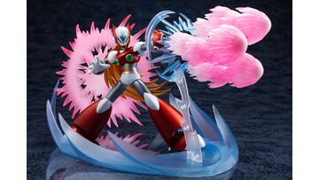 『ロックマンX』ゼロの初登場姿が限定プラモ化。全長約300mmのスパイラルクラッシュバスターエフェクトがド迫力！ コトブキヤで12月に発売。
