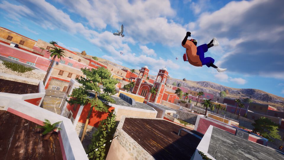 『Rooftops & Alleys: The Parkour Game』ひとりで！ みんなで！ パルクールアクションで街中を駆け抜けろ。つぎつぎトリックを決める爽快感がたまらない【とっておきインディー】