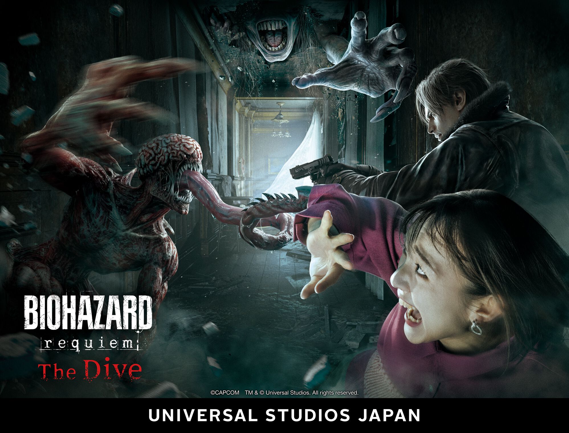 USJに新アトラクション『バイオハザード レクイエム ザ・ダイブ』が