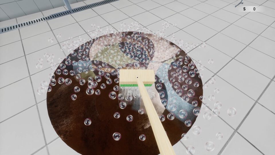 『絨毯を洗うゲーム』汚れを落としてお金を稼ぐお掃除シミュレーションが本日（7/13）発売。ただし地球には隕石が迫っている