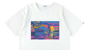 『FF10』異界送りを80年代ネオンポップ風に描くと妙にエモい。ブリッツボールのチームロゴTシャツなどアパレルグッズが8/24発売