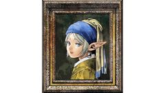『葬送のフリーレン』フェルメール展とのコラボグッズが一部書店で7/20より発売。真珠の耳飾りの少女風フリーレンと額縁を持つフェルン