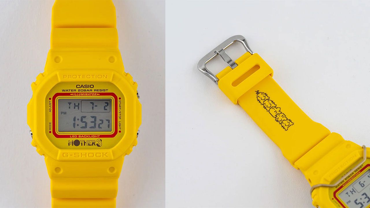 としぼー、CASIO・G-SHOCK良品3本＋おまけセット！！ MOTHER3』G-SHOCKのコラボ腕時計が公開。第6章のひまわり畑を彷彿