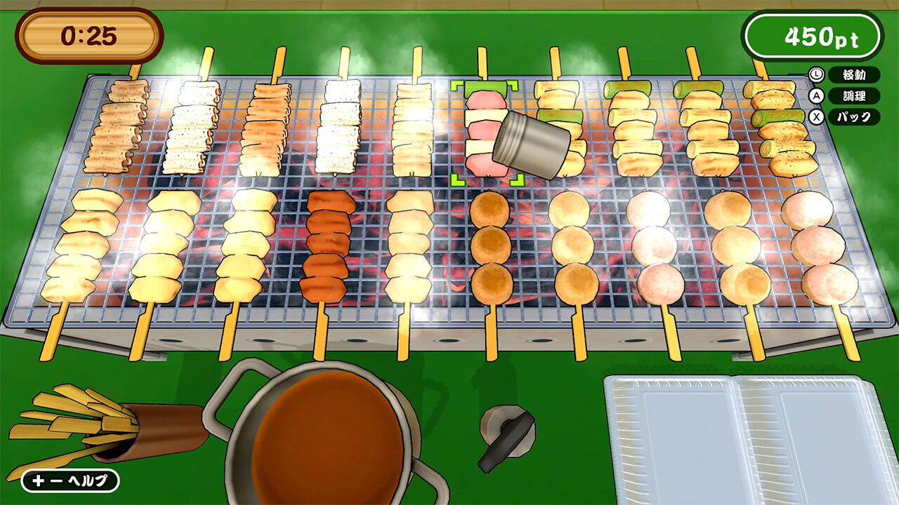 網の上で焼き鳥作りに挑戦『作って!焼き鳥』がSwitchで6月27日発売。最大4人での対戦プレイも楽しめる